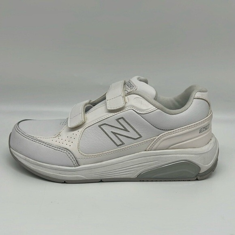 New Balance 928 Walking Shoes White Leather Hook and Loop Athletic Size 6